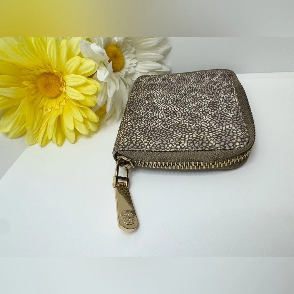 Vince Camuto Animal Print  Small Coin Purse Wallet  Compact